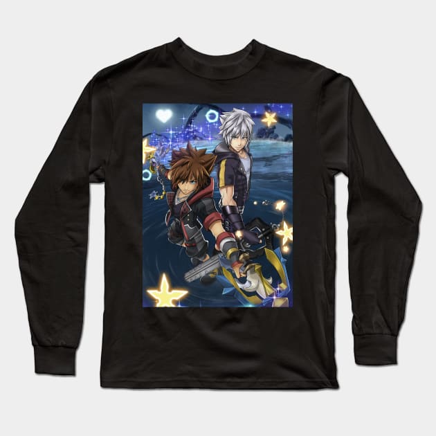 Sora and Riku KH3 Long Sleeve T-Shirt by BlazeManga